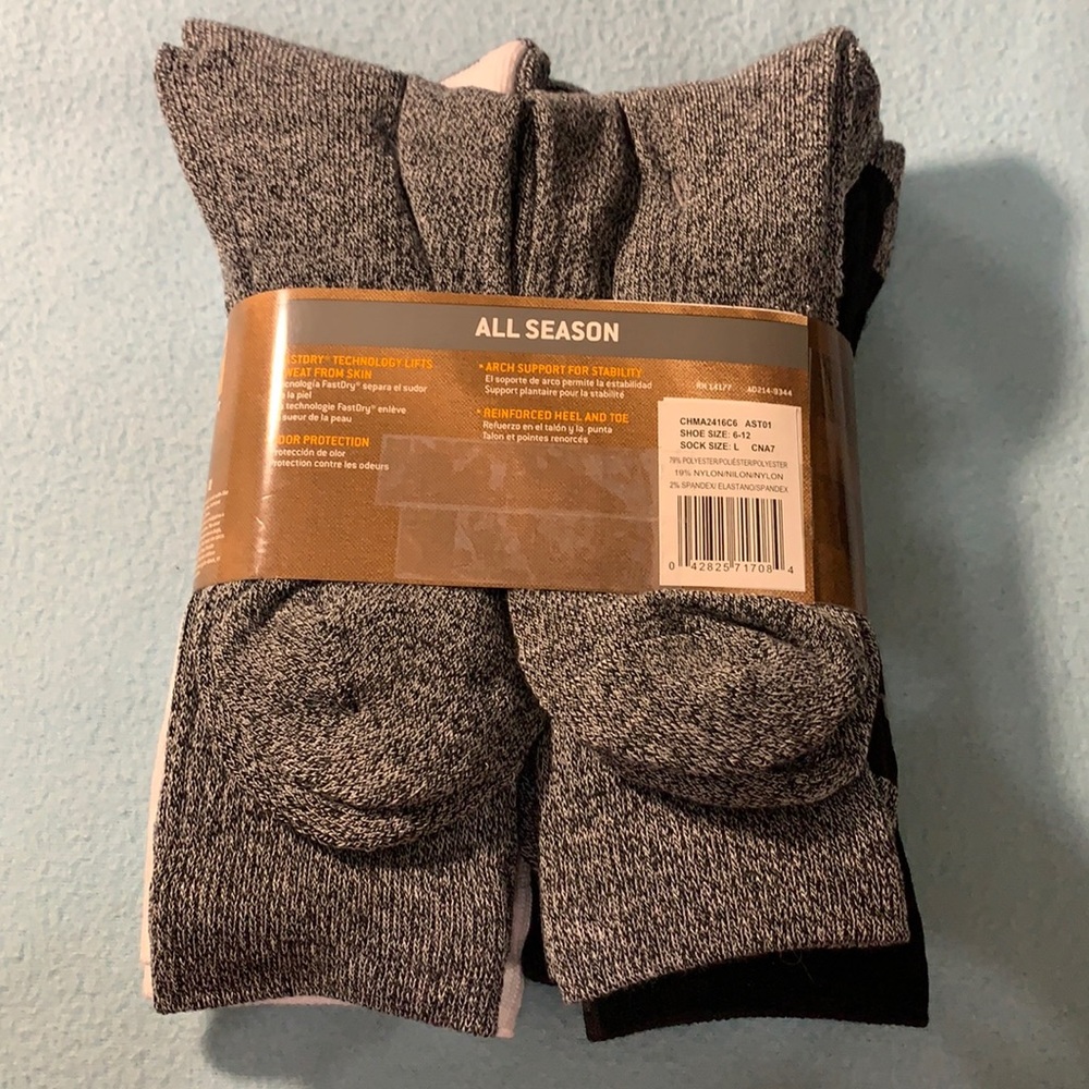 CARHARTT All Season Work Crew Socks size L - Picture 2 of 11